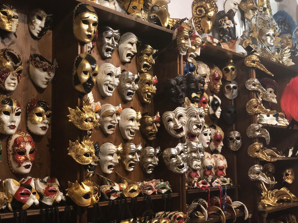 Maskers Venetië